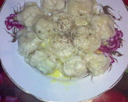 Заварные пельмешки с куриным мясом