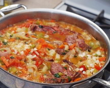 Жаркое из баранины с овощами