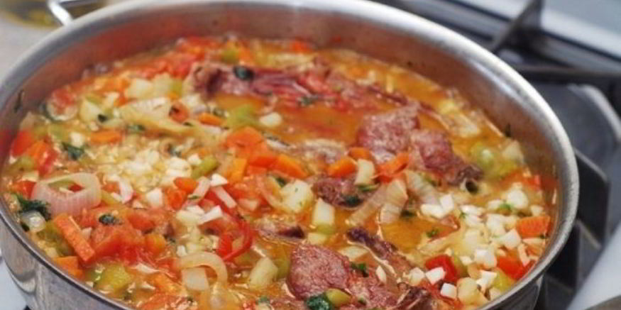 Рецепт жаркого из баранины с овощами