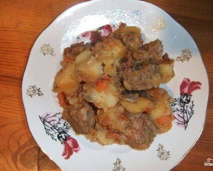 Жаркое из баранины в мультиварке