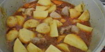 жаркое из говядины с картошкой