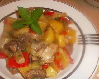 Жаркое из грибов с картошкой