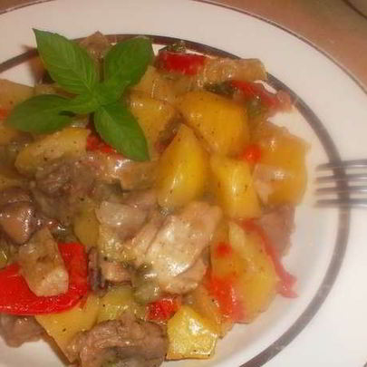 Жаркое из грибов с картошкой
