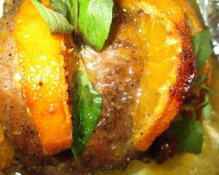 Жаркое из индейки с мандаринами