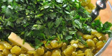 жаркое из копченой свинины с горохом