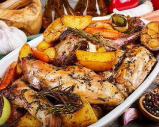 Жаркое из кролика из овощами