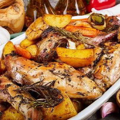 Жаркое из кролика из овощами