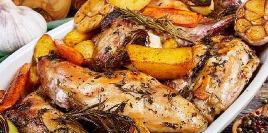 Рецепт жаркого из кролика из овощами