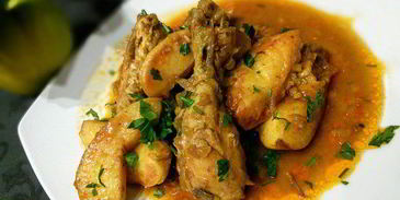 жаркое из курицы с айвой