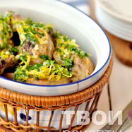 Рецепт Жаркого из курицы с лимоном и чесноком