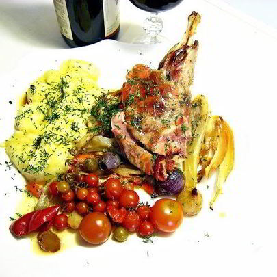 Жаркое на противне в духовке