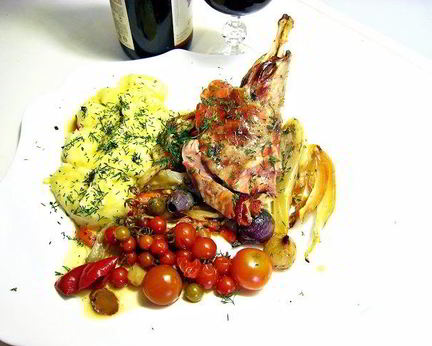 Жаркое на противне в духовке