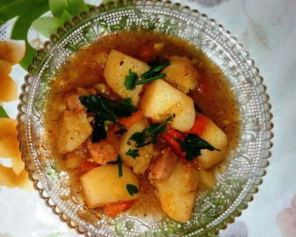 Жаркое по-домашнему из свинины с картошкой