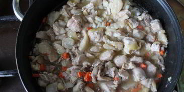 жаркое под соусом бешамель