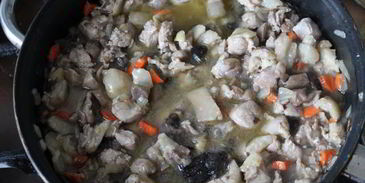 жаркое под соусом бешамель