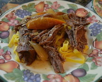 Жаркое с горчицей и кленовым сиропом в медленноварке