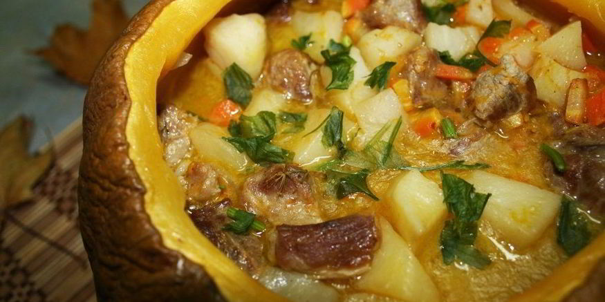 Рецепт жаркого в тыкве