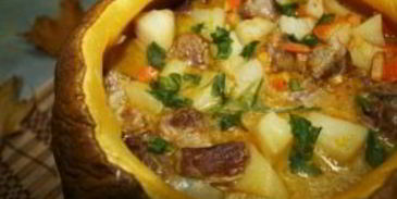 жаркое в тыкве