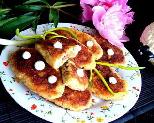 Картофельные зразы с печенью