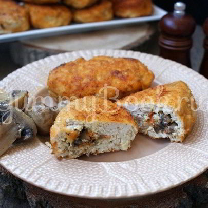 Куриные зразы с грибами