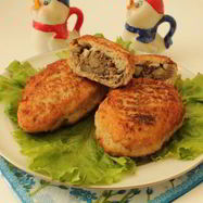 Рецепт Куриных зраз с печенью и яблоками