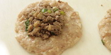 куриные зразы с печенью и яблоками