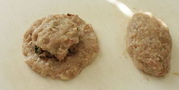 куриные зразы с печенью и яблоками