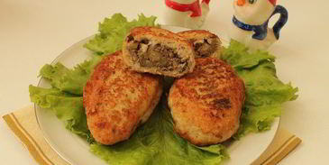 куриные зразы с печенью и яблоками