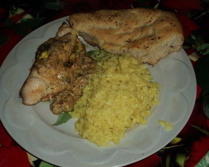 Зразы из индейки с сыром