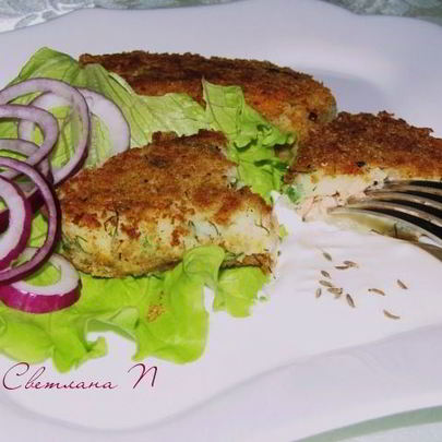 Зразы из картофеля с рыбой