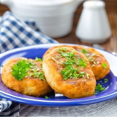 Зразы картофельные с морской капустой