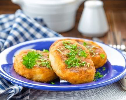 Зразы картофельные с морской капустой