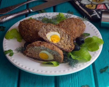 Зразы мясные с яйцом