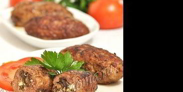 зразы с грибами, луком и яйцом