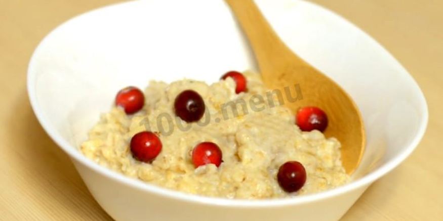 Рецепт геркулесовой каши на воде с растительным маслом