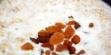 геркулесовая каша с грецкими орехами