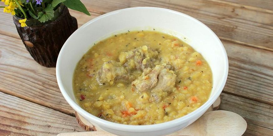Рецепт гороховой каши с мясом в мультиварке