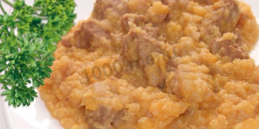 Рецепт гороховой каши с мясом