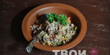 гречка с фаршем