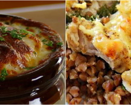 Гречка с грибами в горшочке