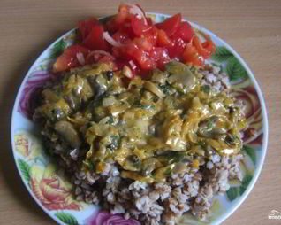 Гречка с грибами
