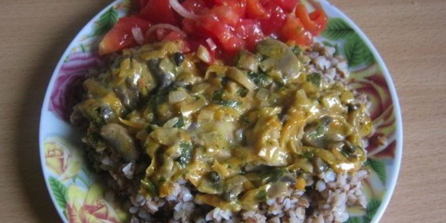 Рецепт гречки с грибами