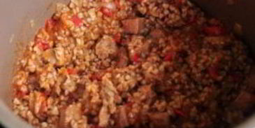 гречка с индейкой