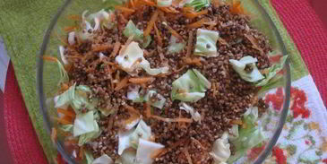 гречка с курицей и капустой