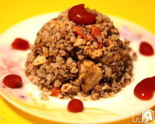 Гречка с курицей и овощами в мультиварке