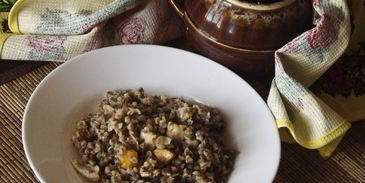 гречка с курицей в горшочке