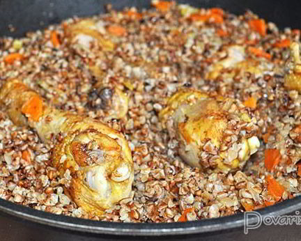 Гречка с курицей