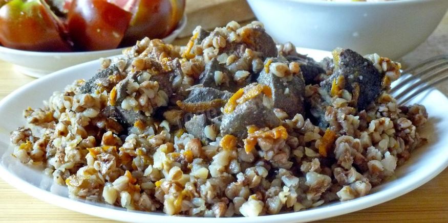 Рецепт гречки с печенью