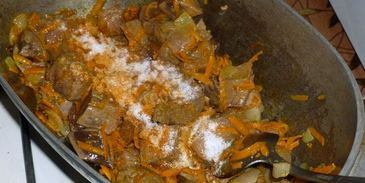 гречка с печенью