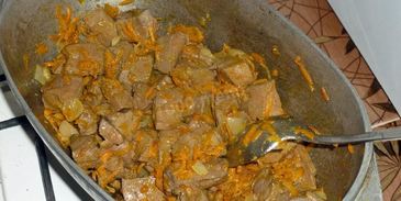 гречка с печенью